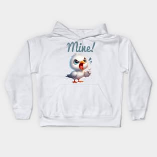 Mine! Cute Seagull Kids Hoodie